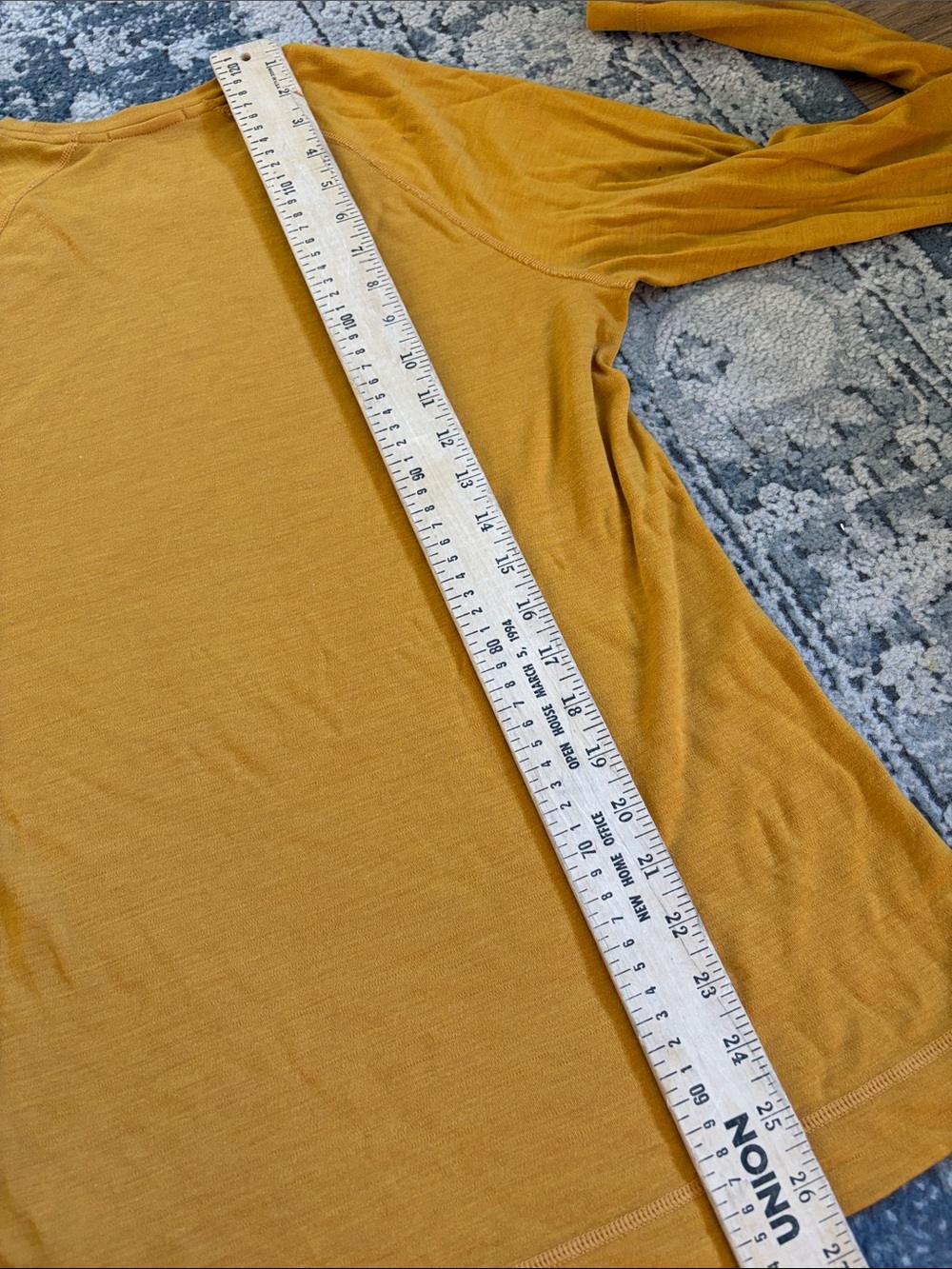 Smartwool merino 250 Long Sleeve Crew Shirt - Mustard Yellow - Picture 6 of 7